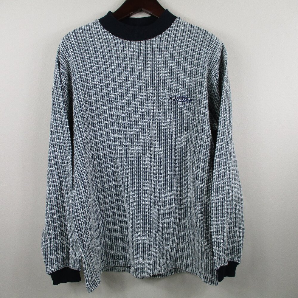 Guess Black and White Crewneck Sweater